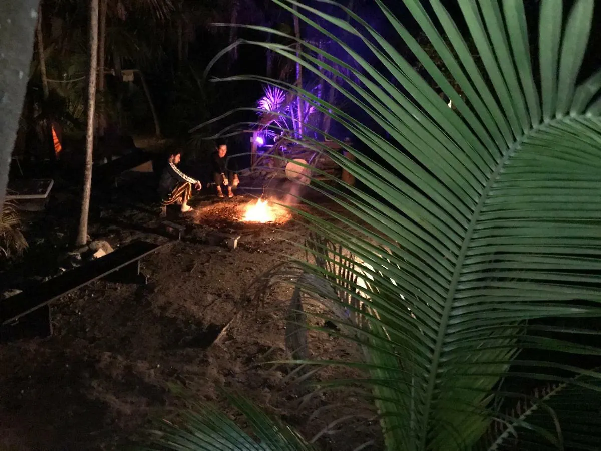 Luxury tent Cenote Encantado Tulum Eco-Glamping Camp Hotel Mexico
